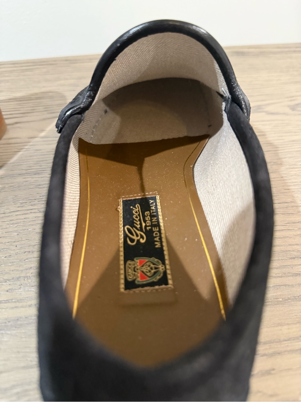 Gucci Black Suede Horsebit Loafers Size 9 - Picture 5 of 7